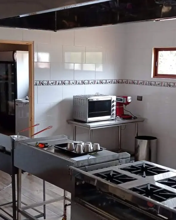 Cocina industrial de un restaurante